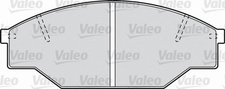 Valeo 551711 - Brake Pad Set, disc brake www.autospares.lv