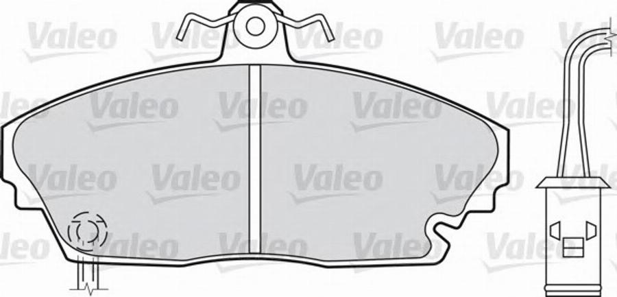 Valeo 551718 - Тормозные колодки, дисковые, комплект www.autospares.lv