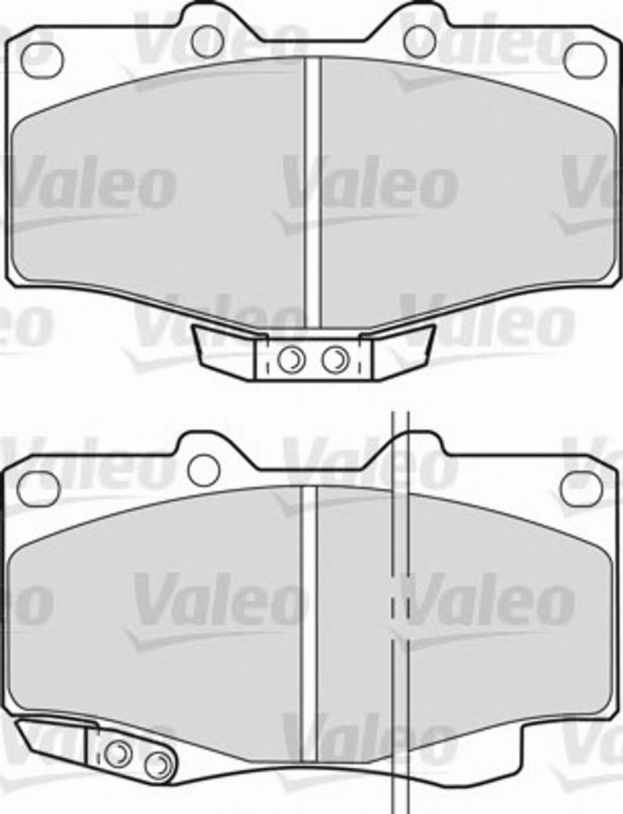 Valeo 551784 - Тормозные колодки, дисковые, комплект www.autospares.lv