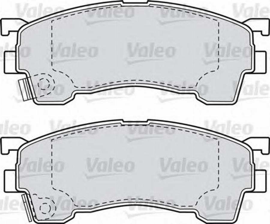 Valeo 551783 - Bremžu uzliku kompl., Disku bremzes www.autospares.lv