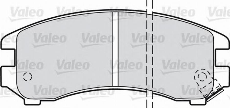 Valeo 551734 - Тормозные колодки, дисковые, комплект www.autospares.lv