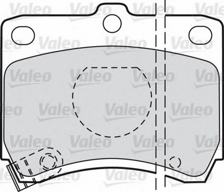 Valeo 551736 - Bremžu uzliku kompl., Disku bremzes autospares.lv