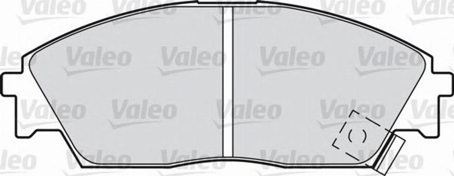 Valeo 551730 - Тормозные колодки, дисковые, комплект www.autospares.lv