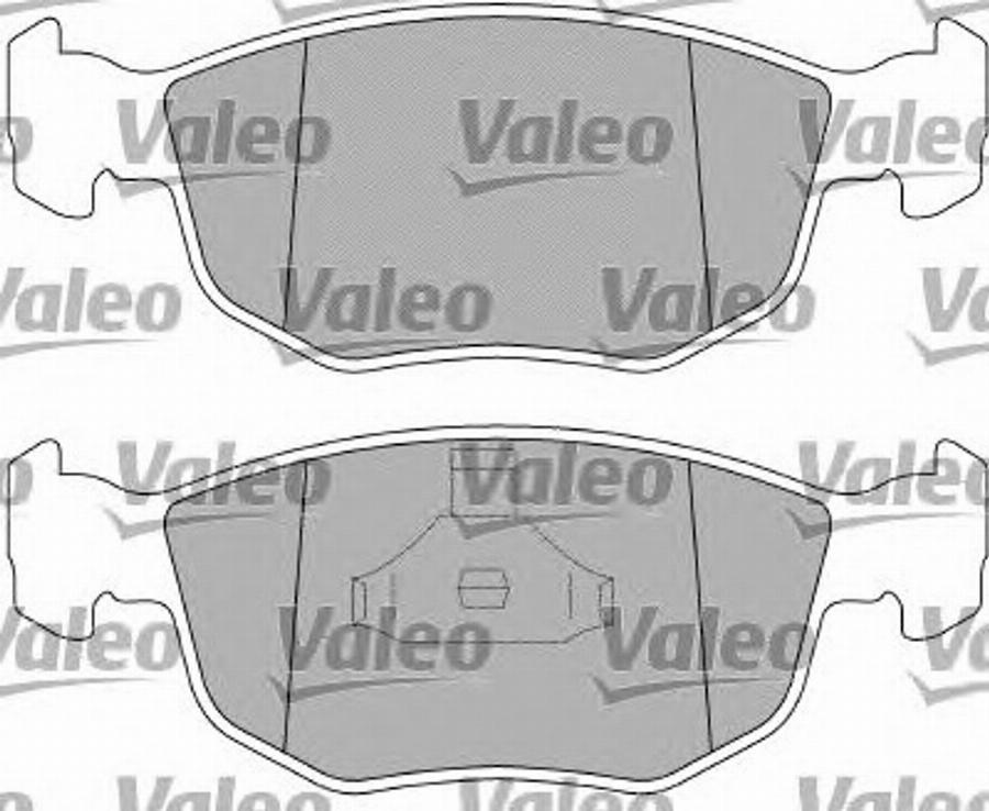 Valeo 551737 - Bremžu uzliku kompl., Disku bremzes www.autospares.lv