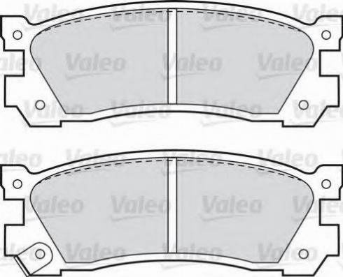 Valeo 551729 - Bremžu uzliku kompl., Disku bremzes www.autospares.lv