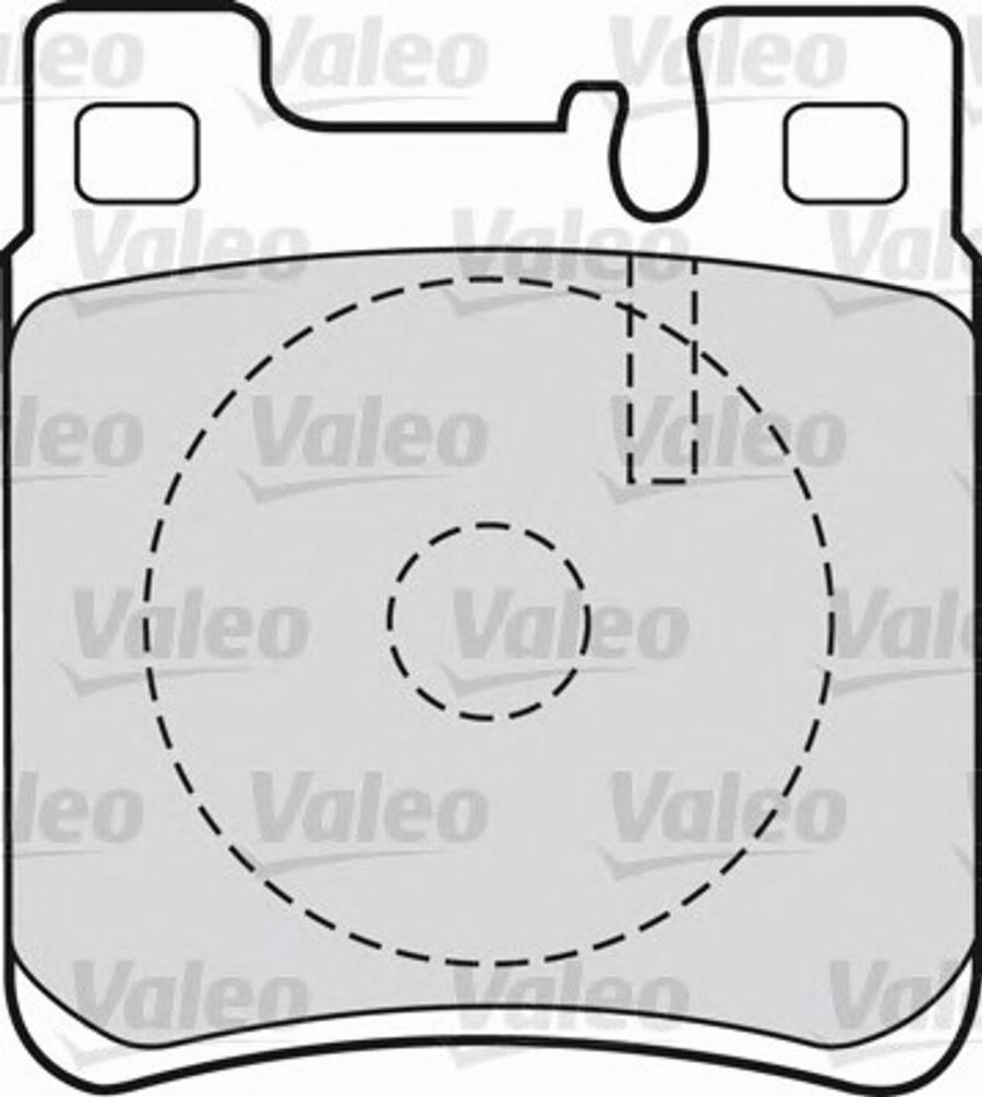 Valeo 551727 - Bremžu uzliku kompl., Disku bremzes www.autospares.lv