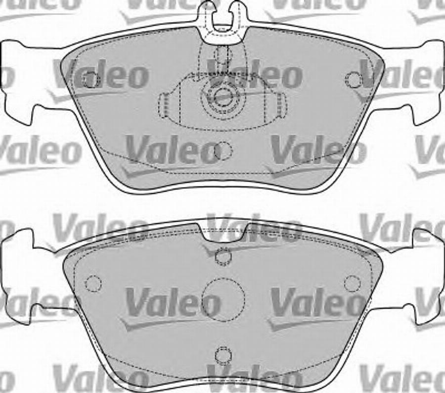 Valeo 551776 - Bremžu uzliku kompl., Disku bremzes www.autospares.lv