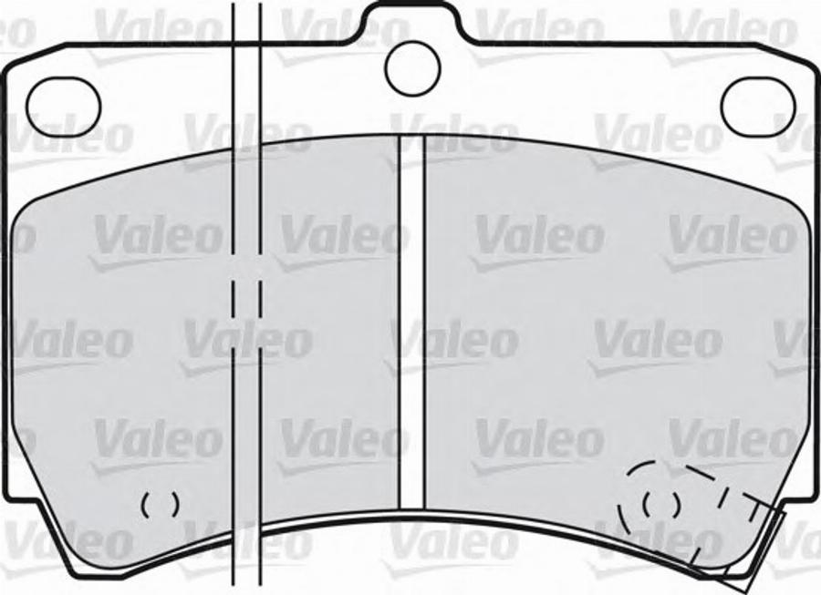 Valeo 551773 - Bremžu uzliku kompl., Disku bremzes autospares.lv