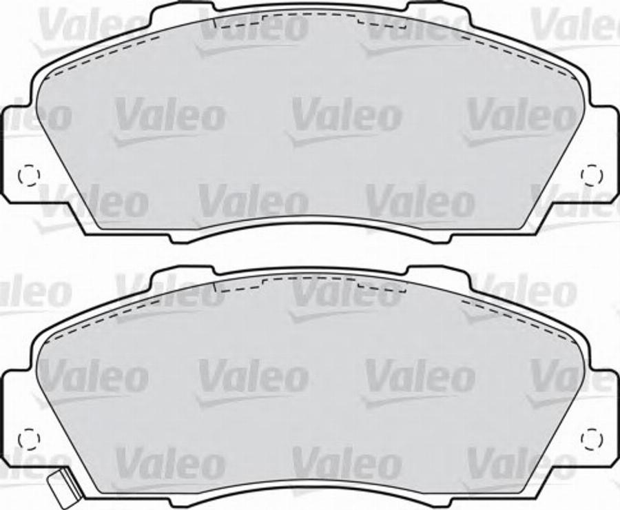 Valeo 551772 - Bremžu uzliku kompl., Disku bremzes www.autospares.lv