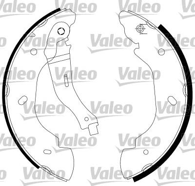 Valeo 553901 - Bremžu loku komplekts www.autospares.lv