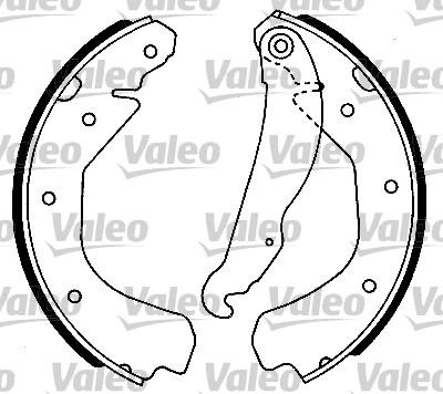 Valeo 553696 - Bremžu loku komplekts www.autospares.lv