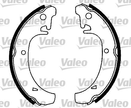 Valeo 553693 - Bremžu loku komplekts www.autospares.lv