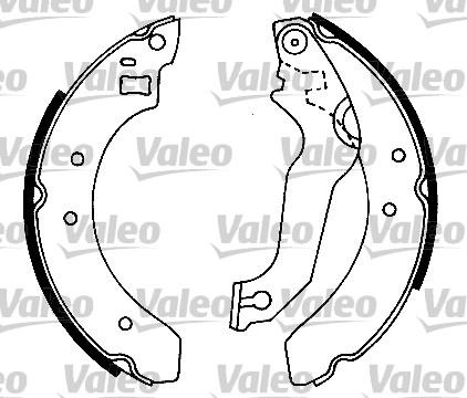 Valeo 553643 - Bremžu loku komplekts www.autospares.lv