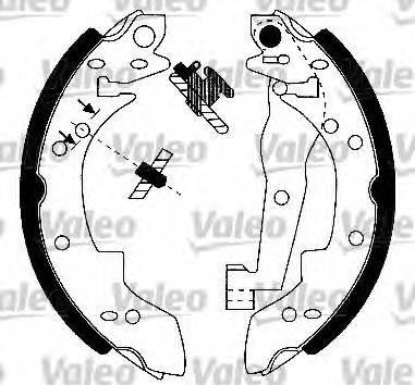 Valeo 554679 - Bremžu loku komplekts www.autospares.lv