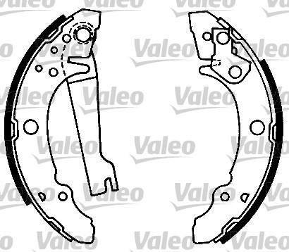 Valeo 553601 - Brake Shoe Set www.autospares.lv