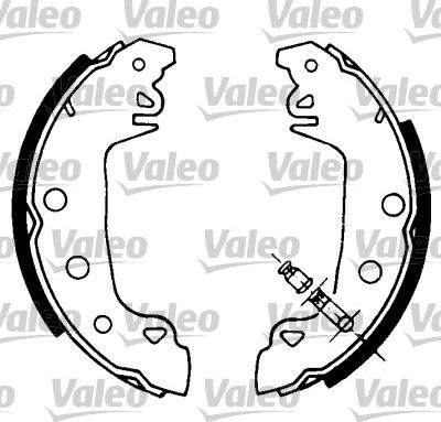 Valeo 553619 - Bremžu loku komplekts www.autospares.lv