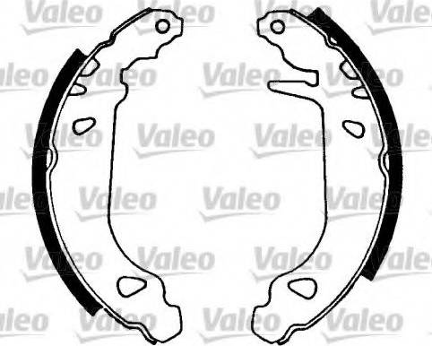 Valeo 553686 - Bremžu loku komplekts www.autospares.lv