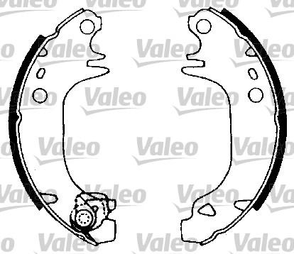 Valeo 553635 - Bremžu loku komplekts www.autospares.lv