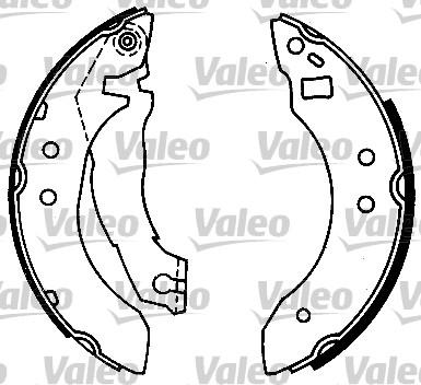 Valeo 553627 - Bremžu loku komplekts www.autospares.lv