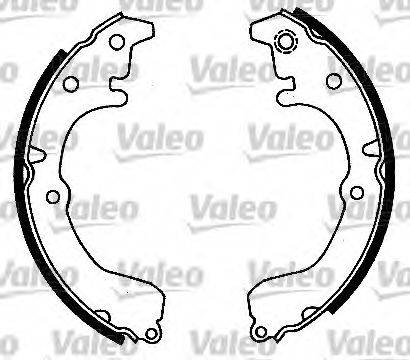 Valeo 553164 - Bremžu loku komplekts www.autospares.lv