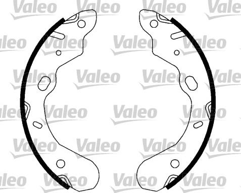 Valeo 553895 - Bremžu loku komplekts www.autospares.lv