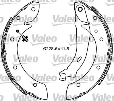 Valeo 553855 - Bremžu loku komplekts www.autospares.lv