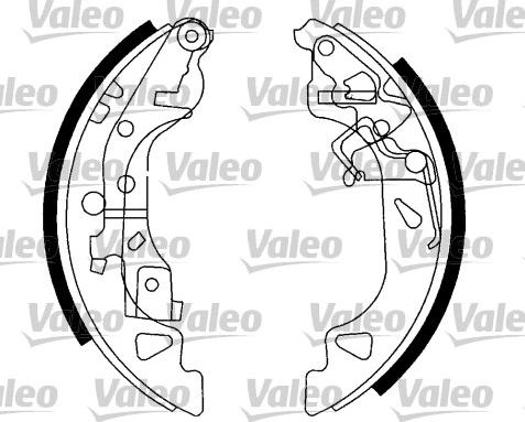 Valeo 553868 - Bremžu loku komplekts www.autospares.lv