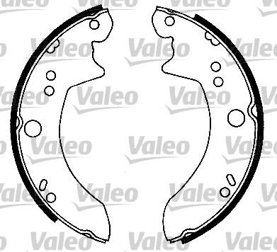 Valeo 553802 - Bremžu loku komplekts autospares.lv