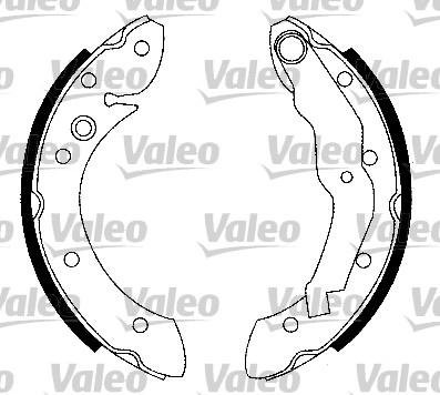 Valeo 553830 - Bremžu loku komplekts www.autospares.lv