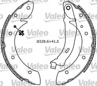 Valeo 554706 - Brake Shoe Set www.autospares.lv