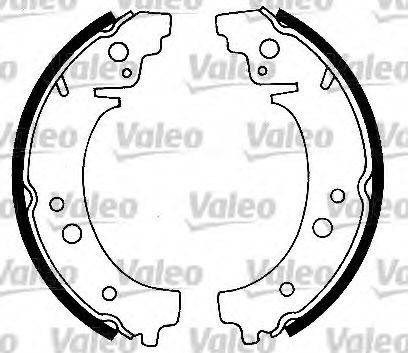 Valeo 553204 - Bremžu loku komplekts autospares.lv