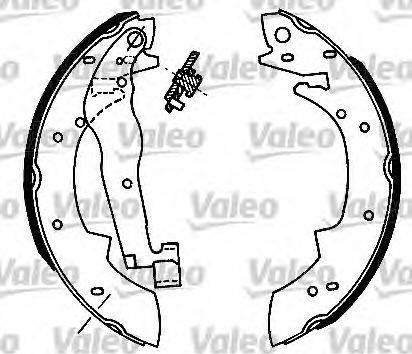 Valeo 554684 - Brake Shoe Set www.autospares.lv