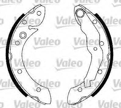 Valeo 554877 - Bremžu loku komplekts www.autospares.lv