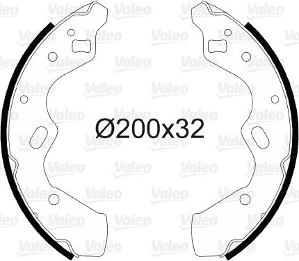 Valeo 564093 - Bremžu loku komplekts www.autospares.lv