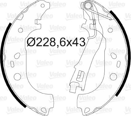 Valeo 564085 - Bremžu loku komplekts autospares.lv