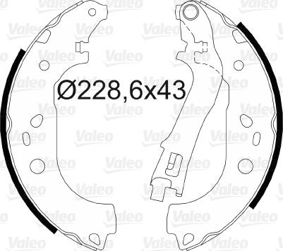 Valeo 564073 - Bremžu loku komplekts autospares.lv