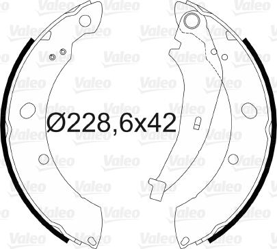 Valeo 564077 - Bremžu loku komplekts autospares.lv