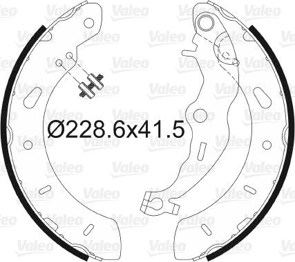 Valeo 564140 - Bremžu loku komplekts www.autospares.lv