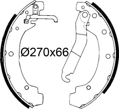 Valeo 564304 - Bremžu loku komplekts www.autospares.lv