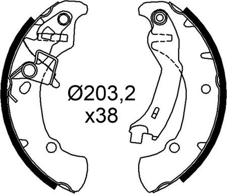 Valeo 564301 - Bremžu loku komplekts autospares.lv