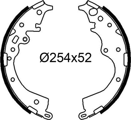 Valeo 564308 - Brake Shoe Set www.autospares.lv