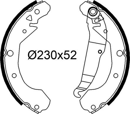 Valeo 564338 - Bremžu loku komplekts www.autospares.lv