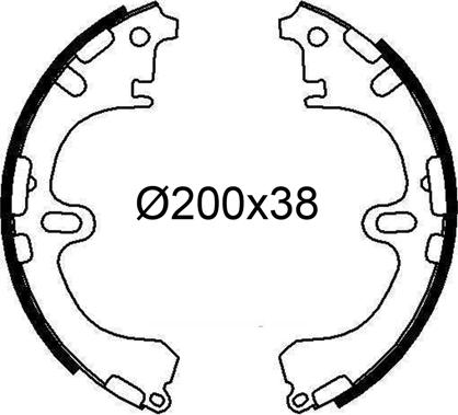 Valeo 564249 - Brake Shoe Set www.autospares.lv