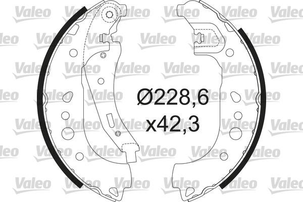 Valeo 564208 - Bremžu loku komplekts autospares.lv