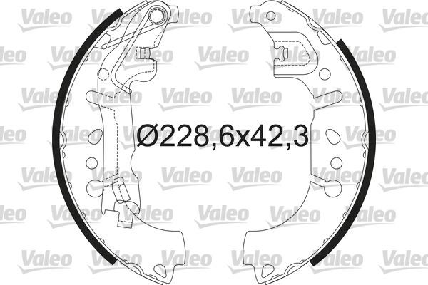 Valeo 564214 - Bremžu loku komplekts www.autospares.lv