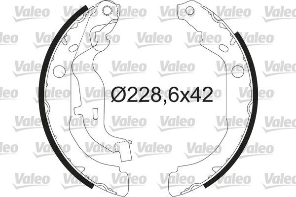 Valeo 564210 - Bremžu loku komplekts www.autospares.lv