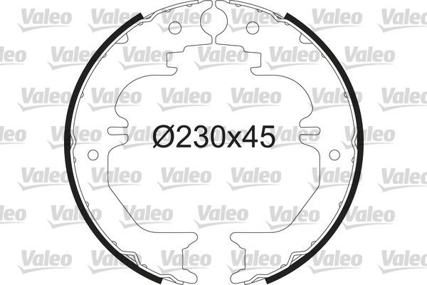 Valeo 564235 - Bremžu loku komplekts www.autospares.lv