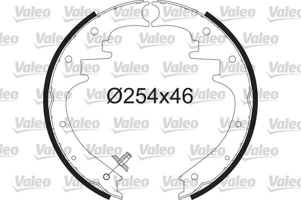 Valeo 564231 - Bremžu loku komplekts www.autospares.lv