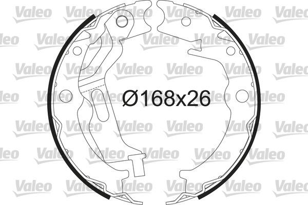 Valeo 564232 - Brake Shoe Set www.autospares.lv