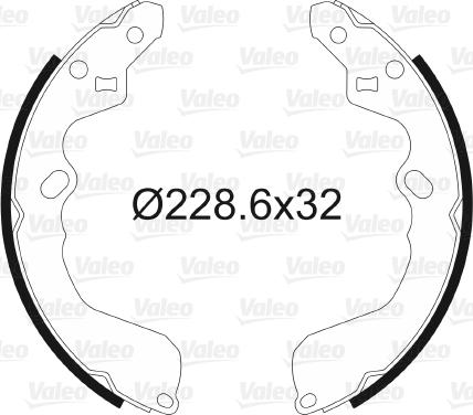 Valeo 562998 - Bremžu loku komplekts www.autospares.lv